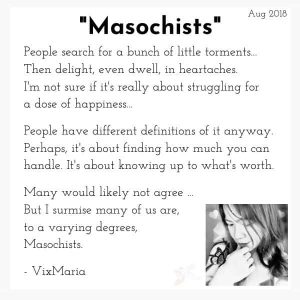 Masochists - prose by VixMaria-2018