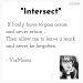 Intersect - poem by VixMaria